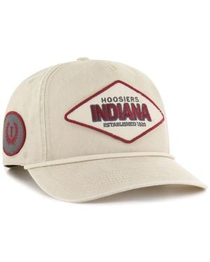 '47 And Indiana Hoosiers Outdoorsmen Cairn Hitch Adjustable Hat - White