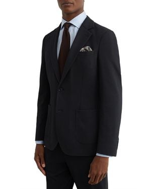 Reiss Gerrard Tailored Textured Blazer - Black