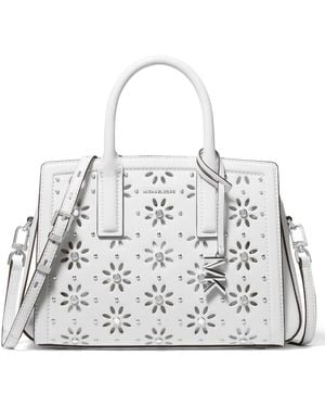 Michael Kors Michael Laila Small Satchel Bag - White