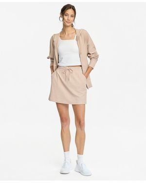 ID Ideology Textured Drawstring Skirt - Natural