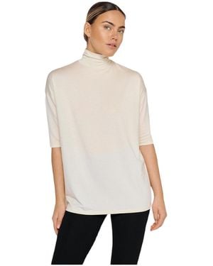 Residus Tomasine 3/4-sleeve Turtleneck Relaxed-fit T-shirt - White