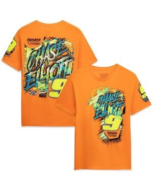 Classic Ink Chase Elliott 9 Neon Xxplosion T-shirt - Orange