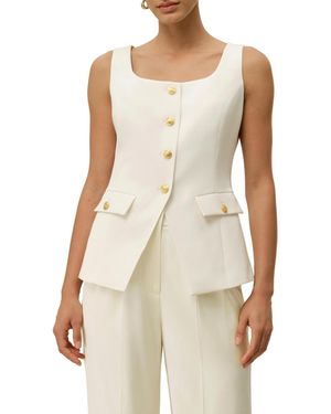 LILYSILK Cintre U-neck Sleeveless Vest - White