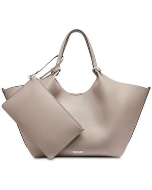 DKNY Paula Commuter Medium Sleek Tote - Gray