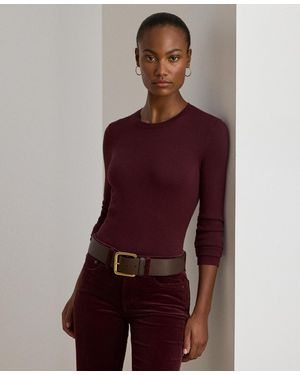 Ralph Lauren Cotton-blend Sweater - Purple