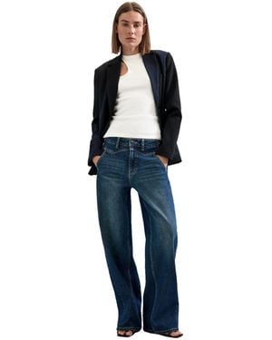 Desigual High-rise Wide-leg Jeans - Blue