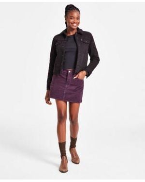 Levi's Levis Sherpa Trucker Jacket Graphic T Shirt Mini Skirt - Red