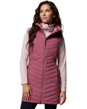 Columbia Joy Peak Ii Long Insulated Puffer Vest - Purple