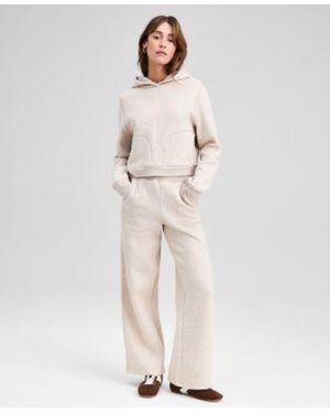 And Now This Now This Quilted Wide Leg Lounge Pants Macys Exclusive - Natural