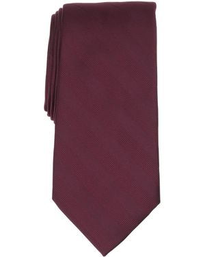 Club Room Warren Stripe Solid Tie - Purple