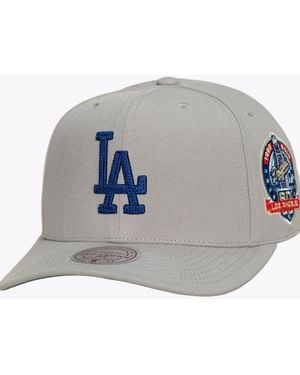 Mitchell & Ness Los Angeles Dodgers Secondary Pro Snapback Hat - Gray