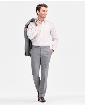 Ted By Ted Baker Modern-fit Stretch Black & White Wool-blend Suit Separate Pants