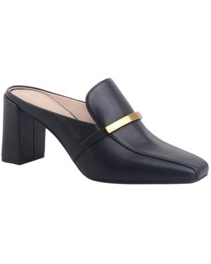 Giani Bernini Danyell Snip Toe Block Heel Mules - Blue