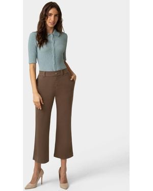 Hue Ultra Stretch Chino Kick Flare Sleepwear Pant - Multicolor
