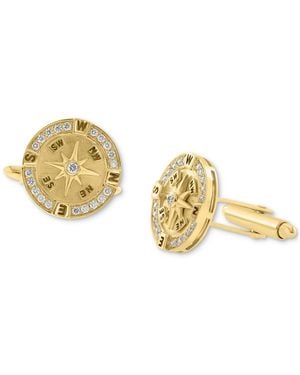 Effy Effy Diamond Compass Cufflinks (3/8 Ct. T.w. - Metallic