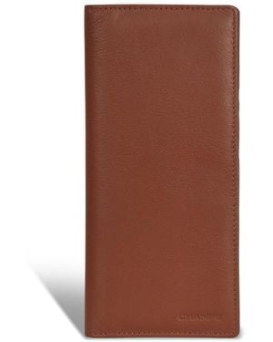 CHAMPS Onyx Collection Leather Breast Wallet - Brown