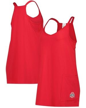 ZooZatZ Ohio State Buckeyes Active Pocketed Skort Dress - Red