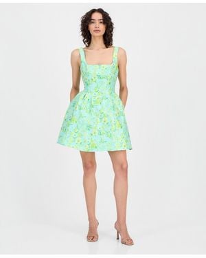 Sam Edelman Fit & Flare Mini Dress - Green