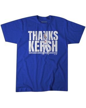BreakingT And Clayton Kershaw Los Angeles Dodgers Thank You T-shirt - Blue