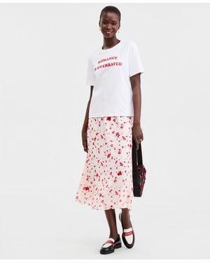 On 34th Embellished Pull-on Midi Skirt - White
