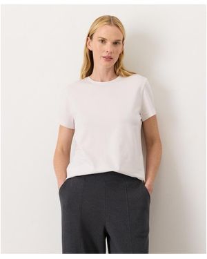 Pact Luxe Signature Crewneck Tee - White