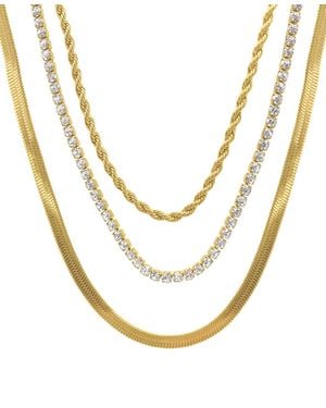 Adornia Herringbone Chain - Yellow