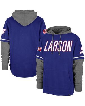 '47 Kyle Larson Trifecta Shortstop Pullover Hoodie - Blue