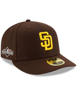 KTZ San Diego Padres 2025 Mlb Postseason Side Patch Low Profile 59fifty Fitted Hat - Brown