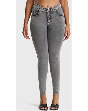 Freddy High-rise Shaping Denim Skinny Jeans - Gray