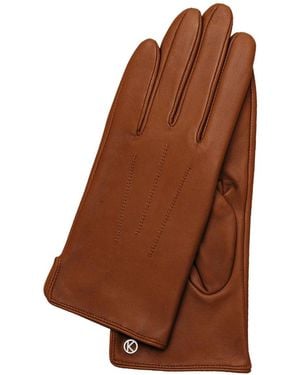 KESSLER Premium Lambskin Leather Glove "carla" - Brown