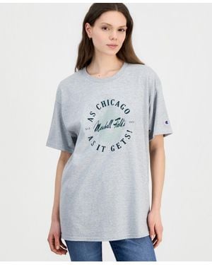 Macy's Champion Marshall Field's Graphic Short-sleeve T-shirt - Blue