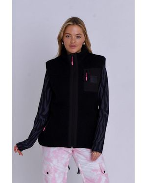 OOSC Method Sherpa Vest Dusky Pink - Black