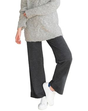 Celtic & Co. Wide Leg Merino Lounge Pants - Gray