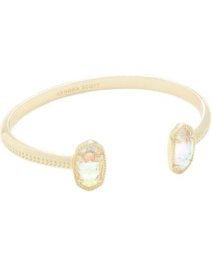 Kendra Scott 14k Gold-plated Crystal Link Cuff Bracelet - White