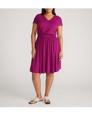 UNIVERSAL STANDARD Minetta Liquid Jersey Dress - Pink