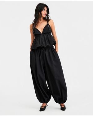 BarIII Nylon Balloon Pants - Black