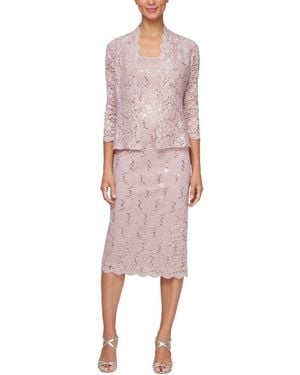 Jessica Howard Petite 2-pc. Printed Jacket & Midi Dress Set in Blue | Lyst Jessica Howard Petite 2-pc. Printed Jacket & Midi Dress Set in Blue | Lyst