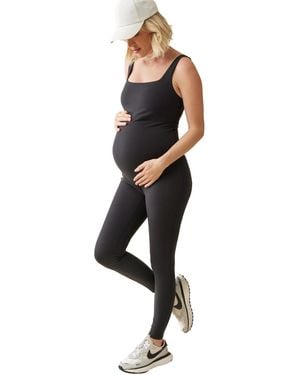 Ingrid & Isabel Ingrid + Isabel Maternity Ingrid + Isabel Long Active Unitard Jumpsuit - Black