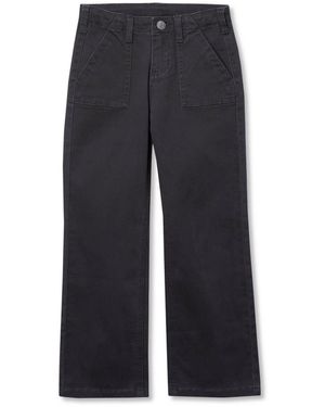 Lands' End Girls Woven Utility Cargo Pant - Blue