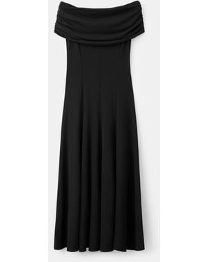 midi flare dress for women Terese Midi Fit & Flare Dress Fit and Flare Long Sleeve main image 1