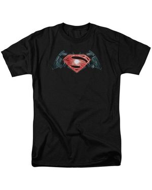 Batman V Superman Industrial Logo Short Sleeve Tee / T-shirt - Black