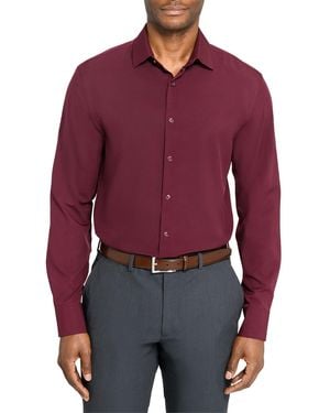 Con.struct Solid Performance Stretch Cooling Comfort Dress Shirt - Red