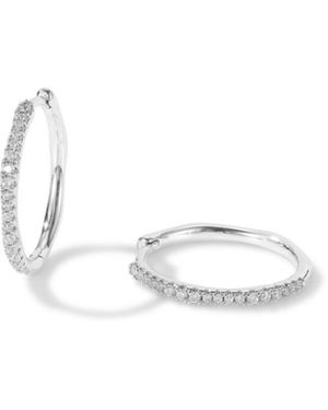 Classicharms Gaia Celestial Sunburst Mini Hoop Earrings - White