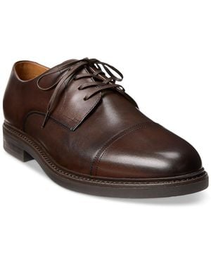 Polo Ralph Lauren Asher Leather Cap-toe Dress Shoe in Black  display picture 3