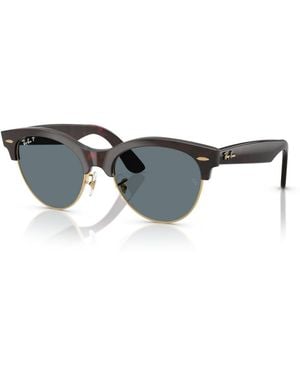 Ray-Ban Polarized Clubmaster Way Square Sunglasses - Blue