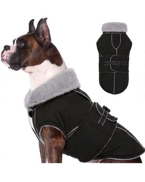 Aronkl Reflective Waterproof Dog Jacket - Black