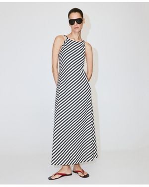 Mango Draped Straps Knit Dress - White