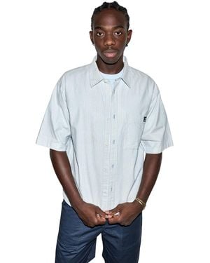 Converse Regular-fit Short-sleeve Collared Shirt - Blue