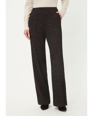Olsen Sparkle Knit Pull-on Trouser. - Black