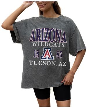 Gameday Couture Gray Arizona Wildcats Oversized Snow Wash T-shirt